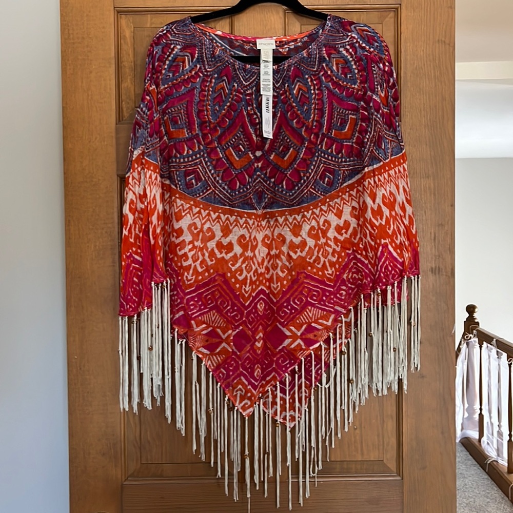 Chicos tassel poncho